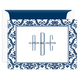 Damask Border Monogram Folded Note Cards Image 7 of 10